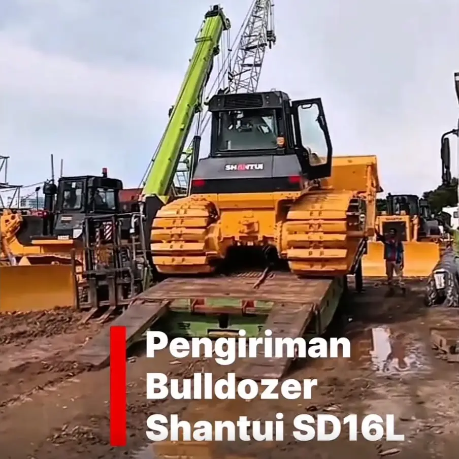 Jasa Sewa Angkut Alat Berat Lowbed Selfloader: Mobilisasi Bulldozer Shantui SD16L